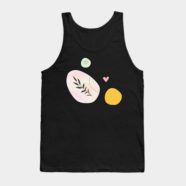 Abstract illustration inspired by nature and love Tank Top by ColorsHappiness